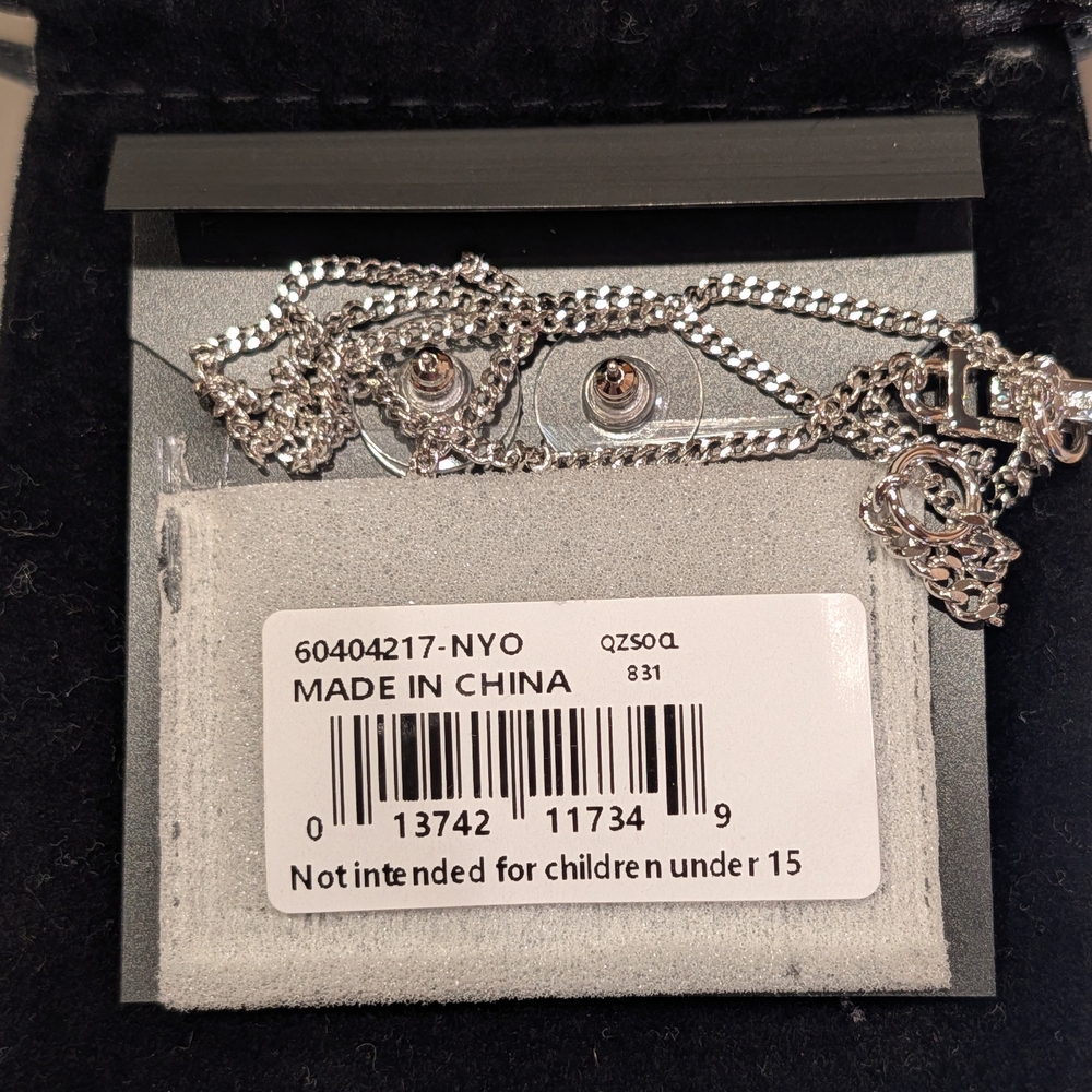 Givenchy Silver and Blue Jewelry Set w Dust Bag NWT - Picture 3 of 3